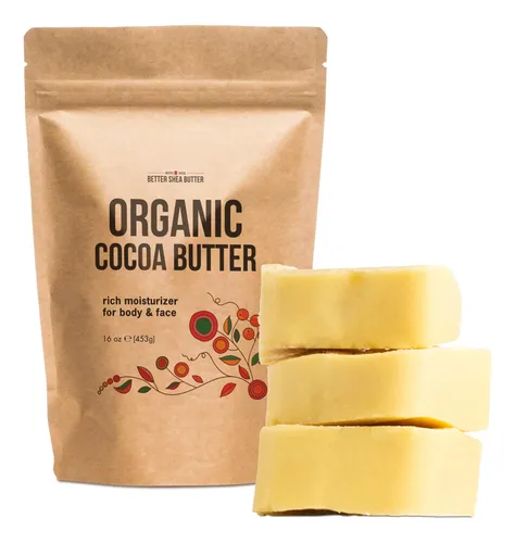 Manteca De Cacao Better Shea Butter Raw Organic 454 G