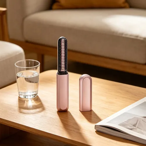 Cepillo De Viaje Small Bangs Para Cabello, Mujer, Rosa Dorad