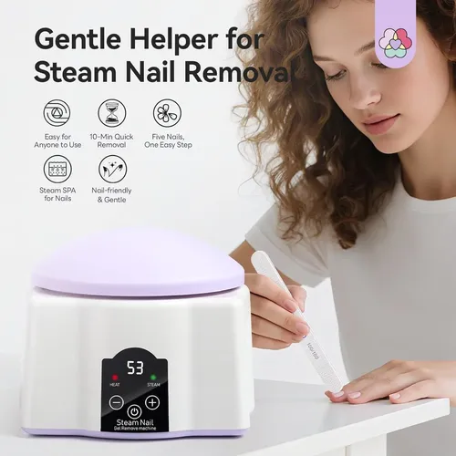 Removedor De Esmalte Saviland Con Vapor Y Tazón Eléctrico