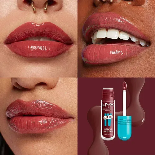 Tinta De Labios Hidratante Lip Iv De Nyx Professional Drippin In Rose