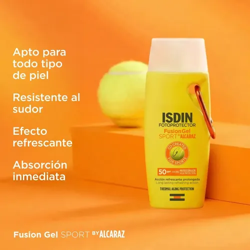Fotoprotector corporal Isdin GEL SPORT ALCARAZ FPS50 100ml