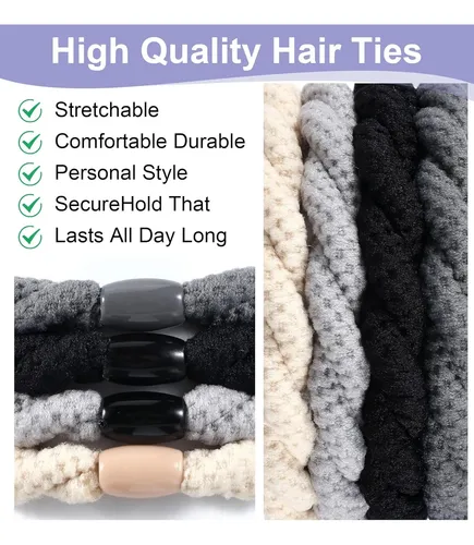 Paquete De 12 Cintas Para El Cabello, Para Hombre, Pelo Larg