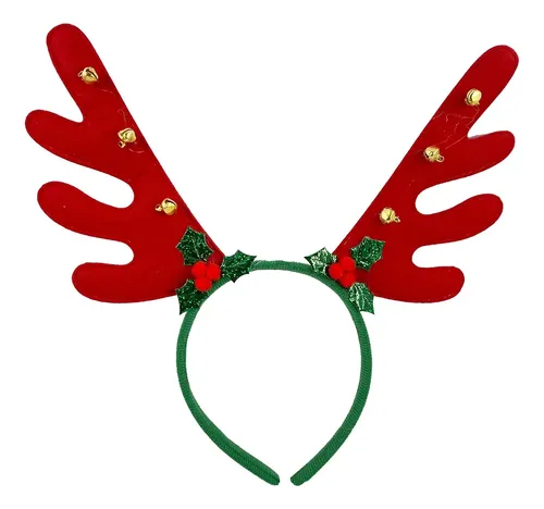 Diadema De Astas De Ciervo De Navidad, Tocado De Navidad,