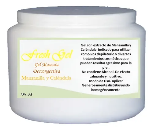Gel Mascara Descongestiva Post Peeling Hidratante X 120 Grs