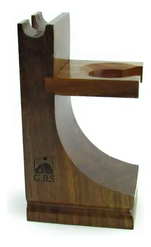 Gbs Deluxe Soporte Para Navaja Y Brocha En Madera Duradera