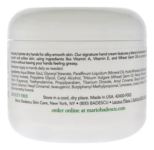 Crema De Manos Con Vitamina E 118 Ml Mario Badescu