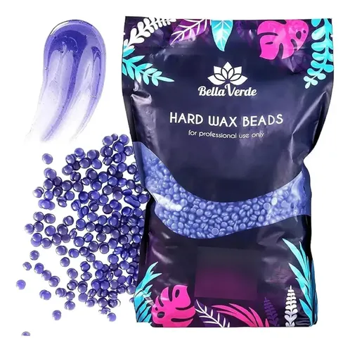 Kit Depilación Cera Dura Bella Verde 2.2 Lb Lavanda