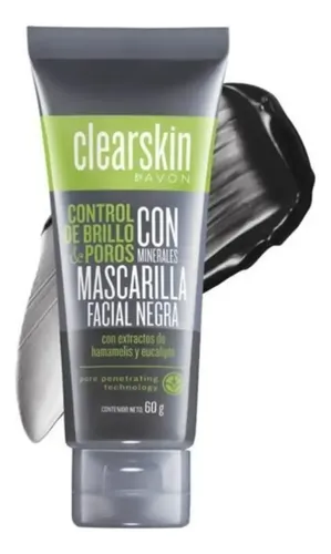 Clearskin Avon Mascarilla Facial Negra Control Brillo/poros Tipo de piel Grasa