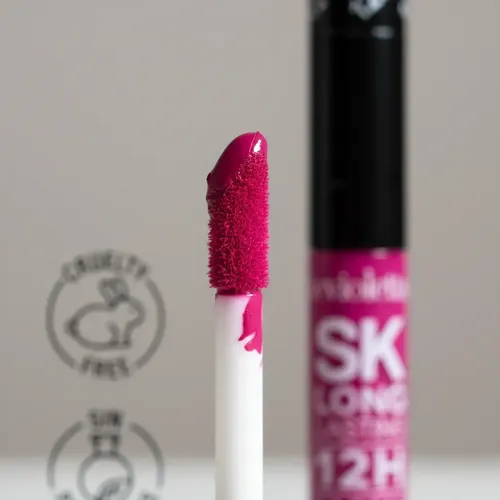 Labial Liquido + Fijador Silk Kiss Long Lasting 12h Color N09 / Beso Hechicero