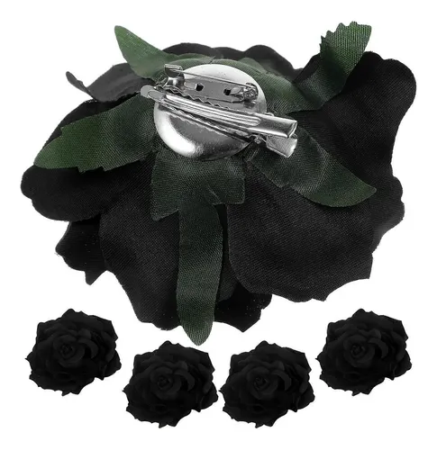 Broche Floral Con Forma De Rosa, Horquillas Para El Pelo Ros