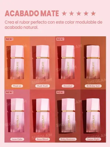 Sheglam Rubor Líquido Mate Color Bloom Swipe Right