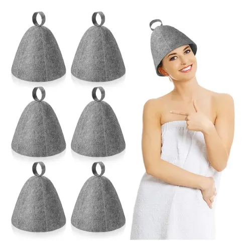 Gorro De Sauna De Fieltro Para Protección De Cabeza De Baño,