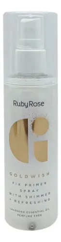 Primer Fijador Goldwish Refrescante Ruby Rose Vegano Gold