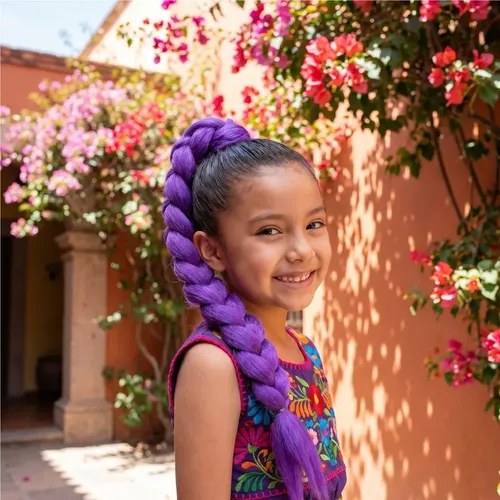 Postizo Trenza Larga Estilo Cosplay Para Disfraz