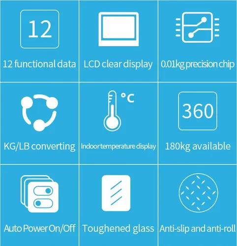 Báscula De Baño Digital Inteligente Recargable For Pesarse