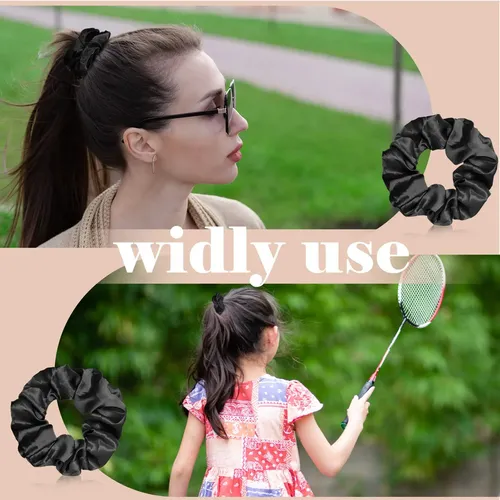 Cintas De Satén De Seda Scrunchies Giegxin, 80 Piezas, Para