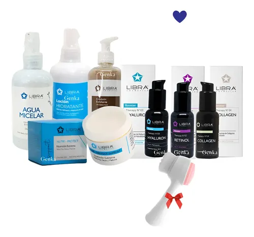 Kit Rutina Skincare Con Vitamina Hialuronico Colageno Libra