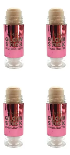 Set X 4 Iluminador Highlighter Glow Stick Pink 21 En Barra