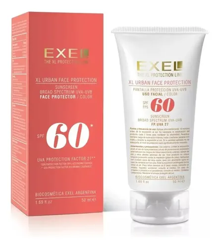 Exel Pantalla Solar Con Color Facial Factor 60 Uva X 50ml.