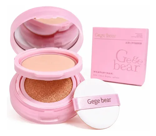 Gege Bear Base Maquillaje Y Polvo Compacto Air Cushion Tono 02