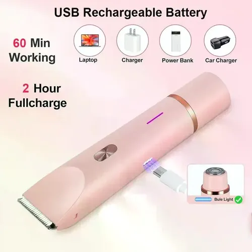 Maquinilla Eléctrica X G Para Mujer, Indolora 2 En 1