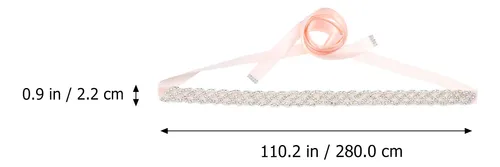 Accesorios De Moda Cinturón De Novia Con Cristales Rosa Eleg