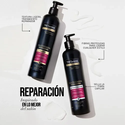 Shampoo Tresemmé Cauterización Reparadora 500 Ml Dosificador