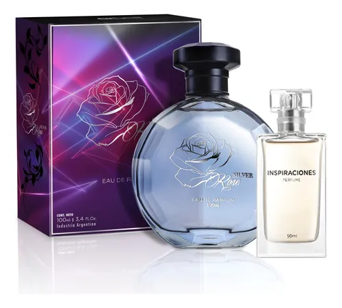 Kit Eau Parfum Silver Rose Woman 100 Ml+ Fragancia Man 50 Ml
