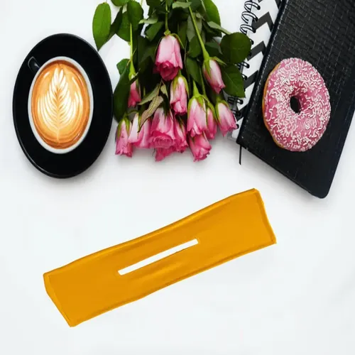 Summer Deft Bun Print Hair Band Wire Headband Amarillo Puro