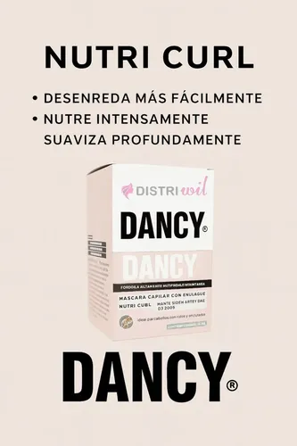 Tratamiento Capilar Caja 12 Sobres X20g Dancy Nutri Curl Manteca Karite Y Oleo De Coco Otowil Nutricion Instantanea Con Enjuague
