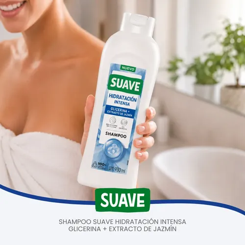 Shampoo Suave Glicerina Hidratación Intensa 930ml