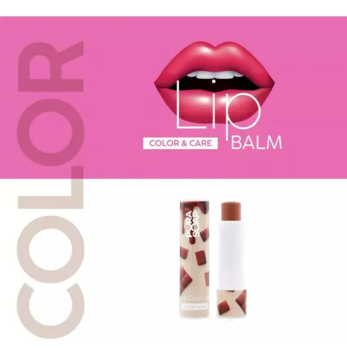 Bálsamo Labial Hidratante Color Nude Chocolate Pura Soap Fw