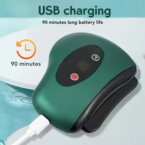 Masajeador Rostro Gua Sha Electrico 9 Velocidades Calor Usb