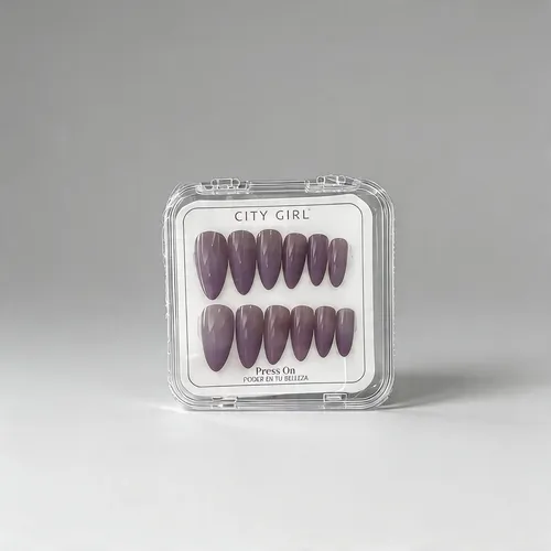 Uñas Postizas Autoadhesivas Aura Cat Eye Press On Reutilizab