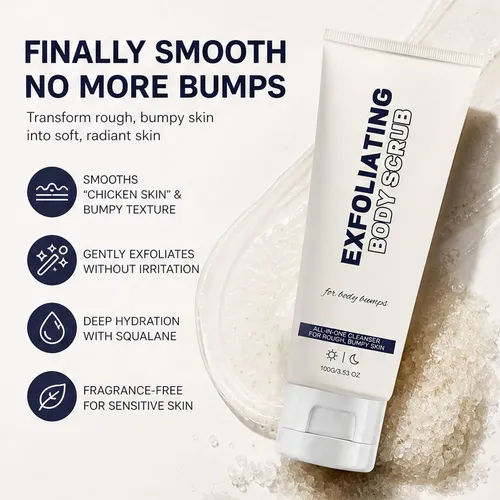 Exfoliating Scrub With Glycolic Acid, Lactic Acid, Sugar &