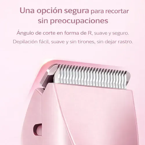 Depiladora Eléctrica Indolora Para Mujer Con Doble Cabezal