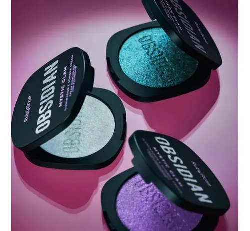 Iluminador Obsidian Ruby Rose Mystic Glam Tono del maquillaje Esmeralda