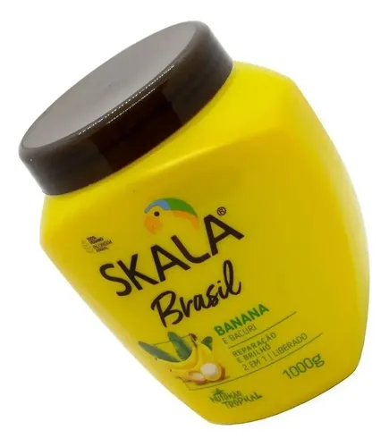 Skala Banana Máscara Vegana Crema Peinar Cabello Brillo 1kg