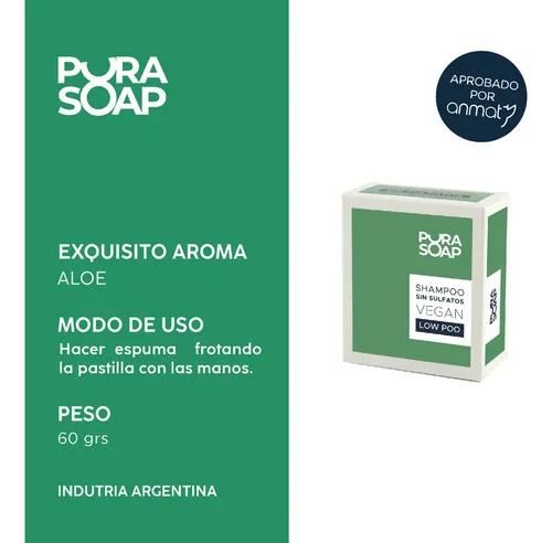 Shampoo Solido Neutro Sin Sulfatos Ni Silicona