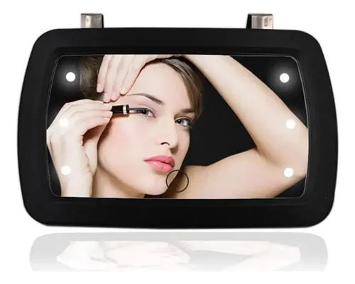 – Espejo Parasol Con Luces Led Para Maquillaje, Protector =