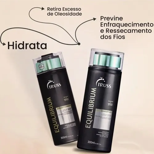 Truss Kit Shampoo + Acondicionador Equilibrium  300ml C/u