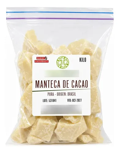 Manteca De Cacao Pura Brasil 1 Kilo Kg