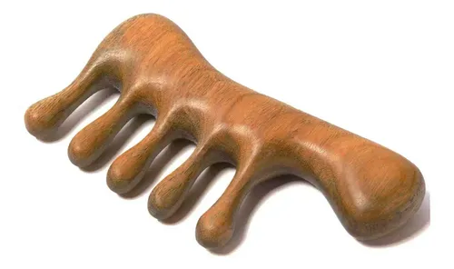 Masaje De Cuero Cabelludo Comb Moreinday Wooden Loc Gua Sha