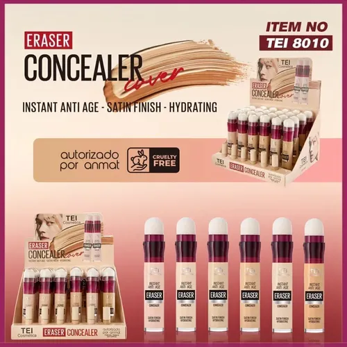 Corrector De Ojeras Eraser Concealer Cover Instant Antiage