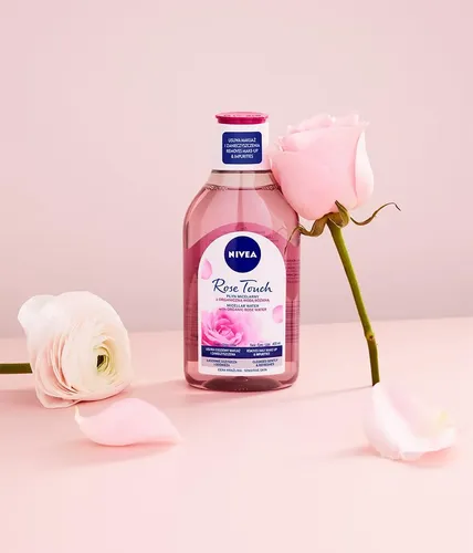 Limpiador Facial Nivea Rose Touch, Agua Micelar, 400 Ml