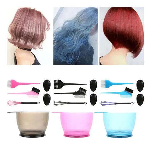 Kit 5 Piezas: Brochas, Bol Y Aplicador Para Teñir Cabello
