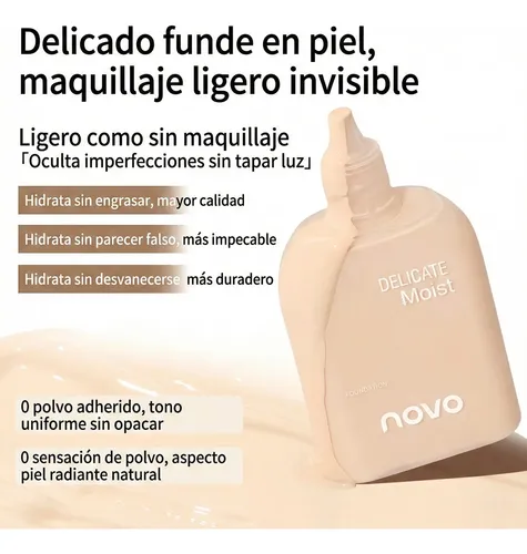 Base Maquillaje Hidratante Piel Iluminada Uniforme Importada