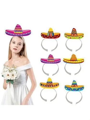 Diadema De Fiesta Para El Pelo, 6 Piezas A