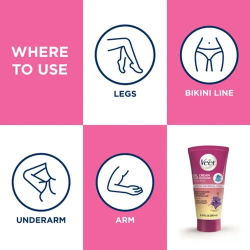 Crema Depilatoria Veet Piel Sensible 200 Ml Con Aloe Vera