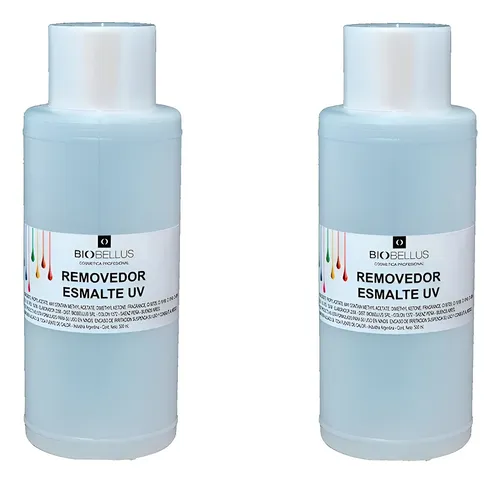 2 Removedores De Esmalte Uv Semipermanente Gelificadas 500ml